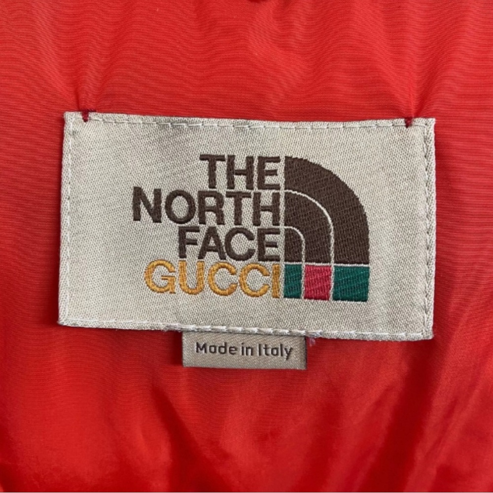 The North Face Gucci Puffer Jacket - Black and Tan Pattern - Picture 4 of 6